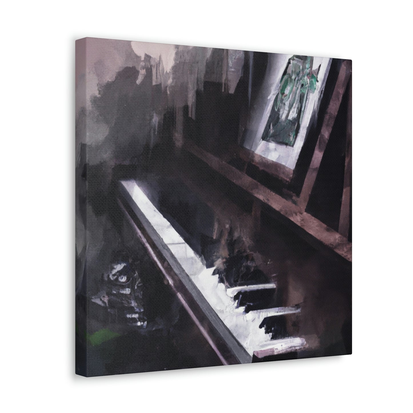 Piano in Reflection - Canvas