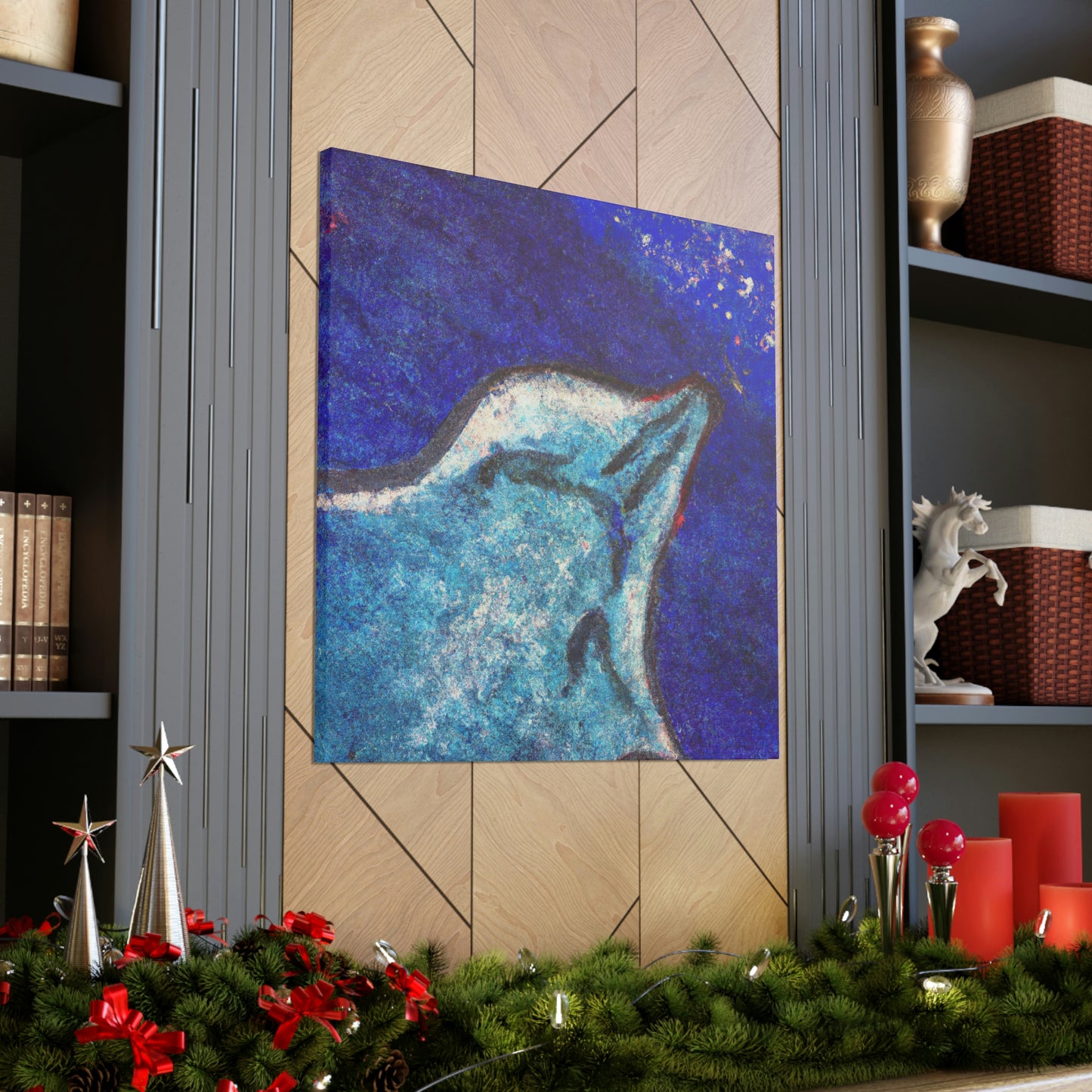 Stingray's Glistening Dance - Canvas