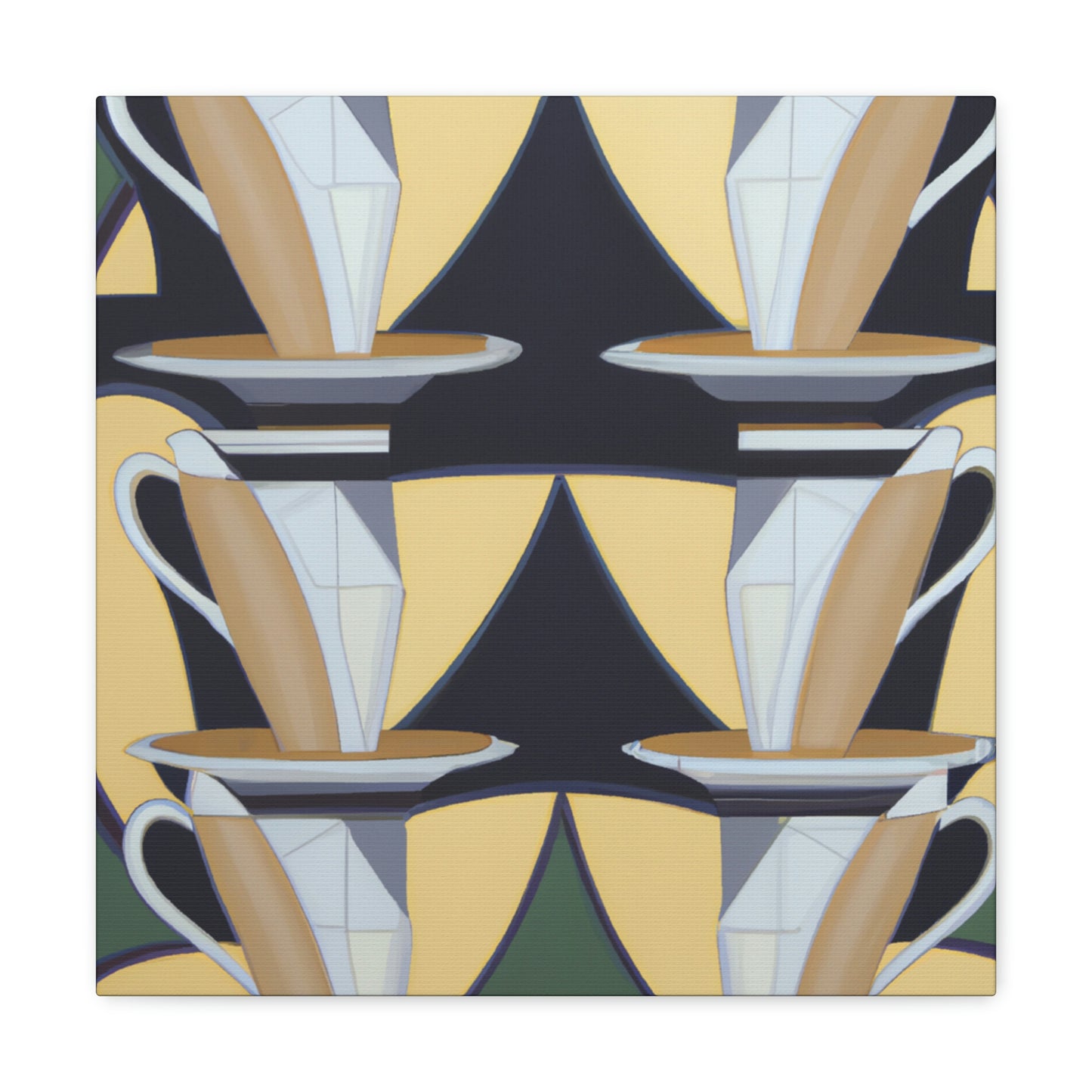 Charming Teacup Symphony - Canvas