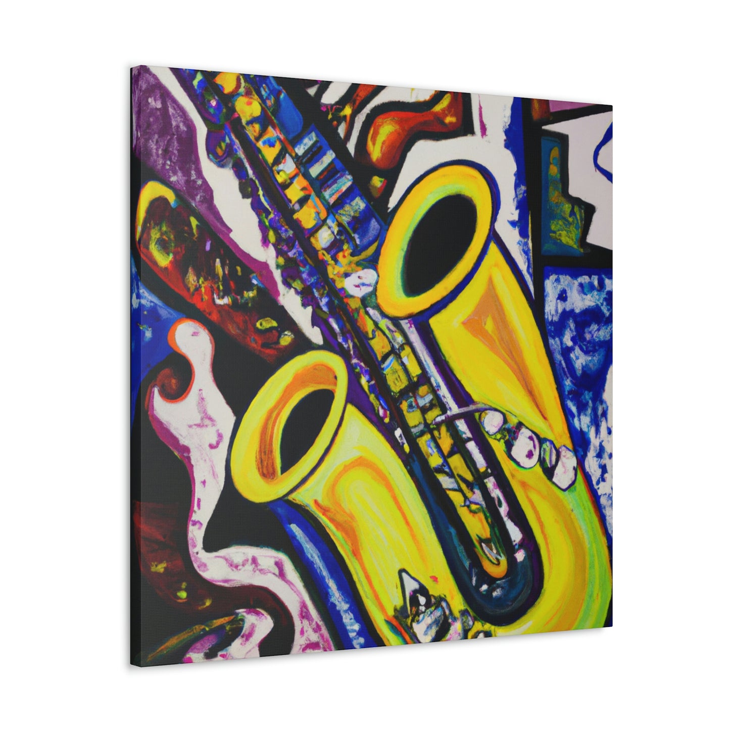 "Saxophone in Motion" - Canvas