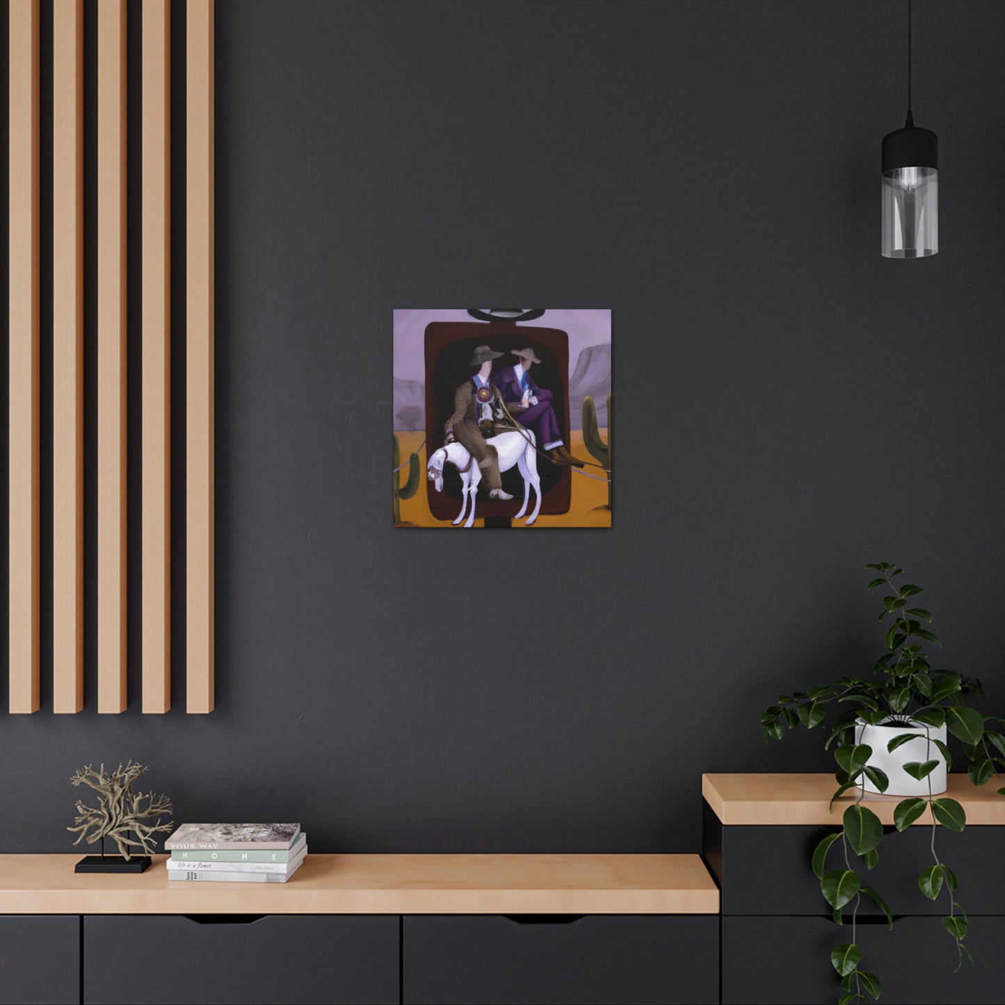 Hitching Post Oasis - Canvas