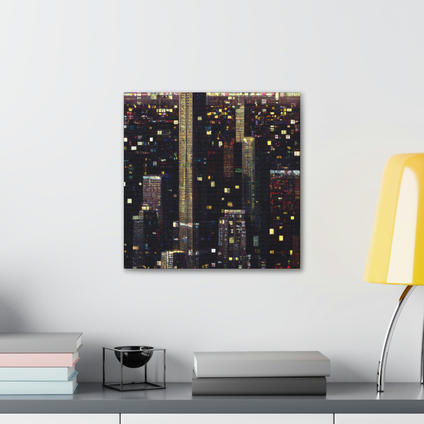 Art Deco Pointillism - Canvas