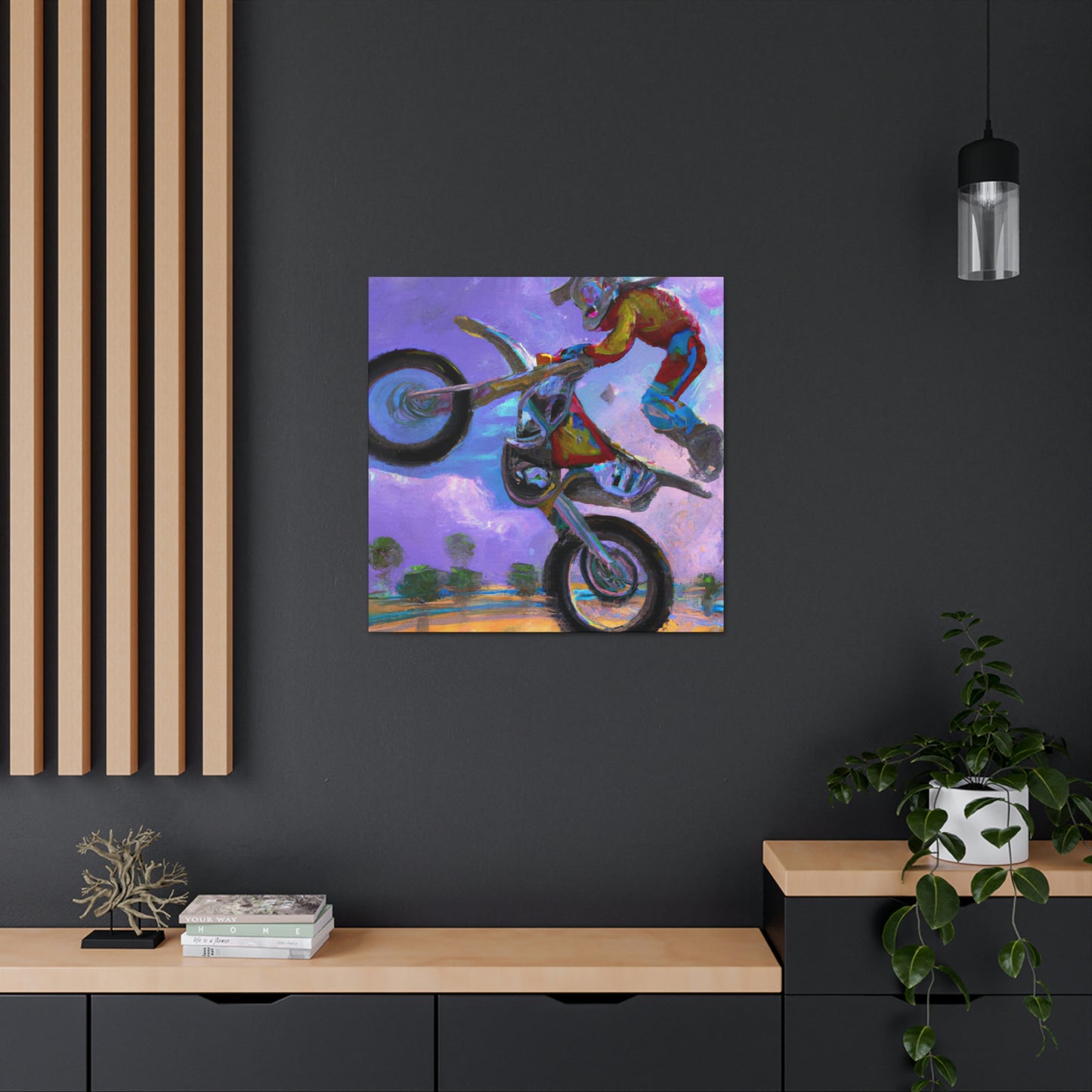 Motocross Mystic Madness - Canvas