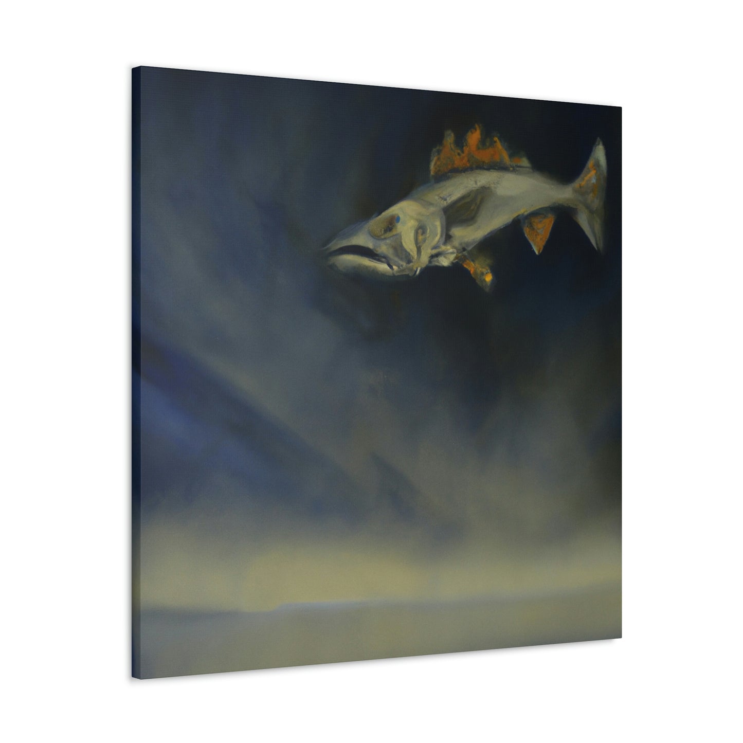 "Walleye in Reflection" - Canvas