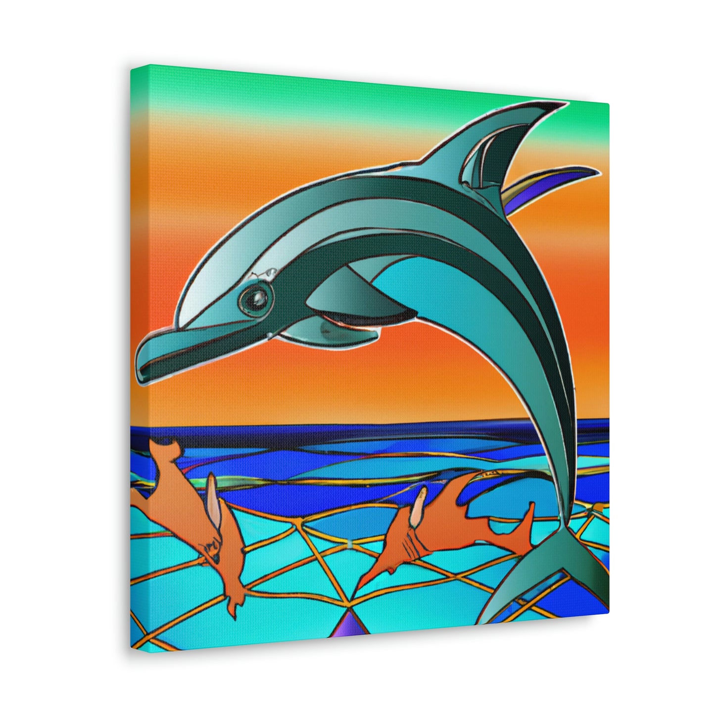 Gliding Dolphin Majesty - Canvas