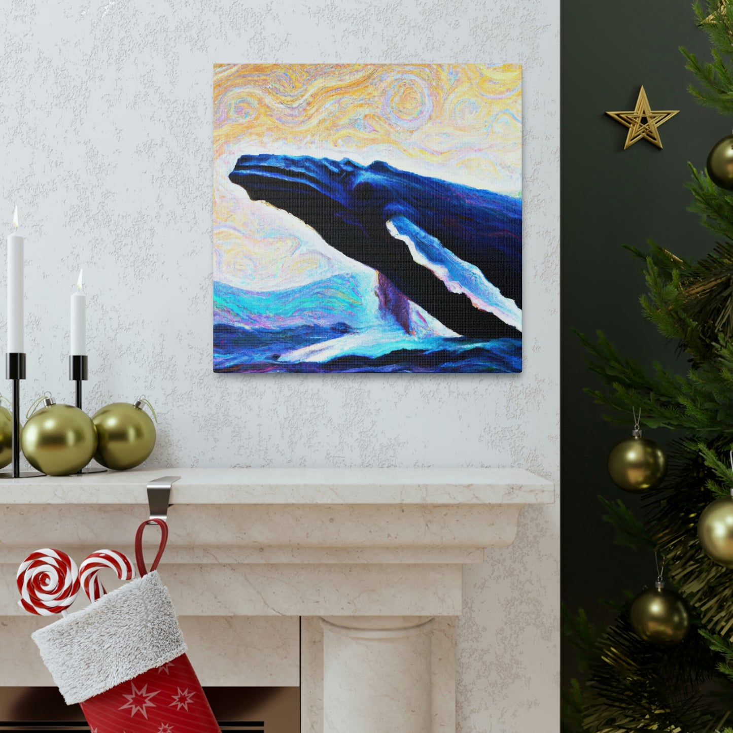 "Humpback Whale Enchantment" - Canvas