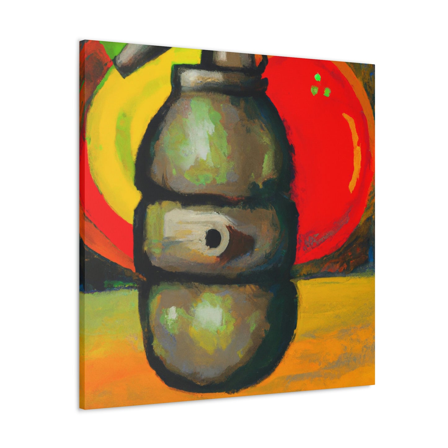 "Explosive Colorful Bomb" - Canvas