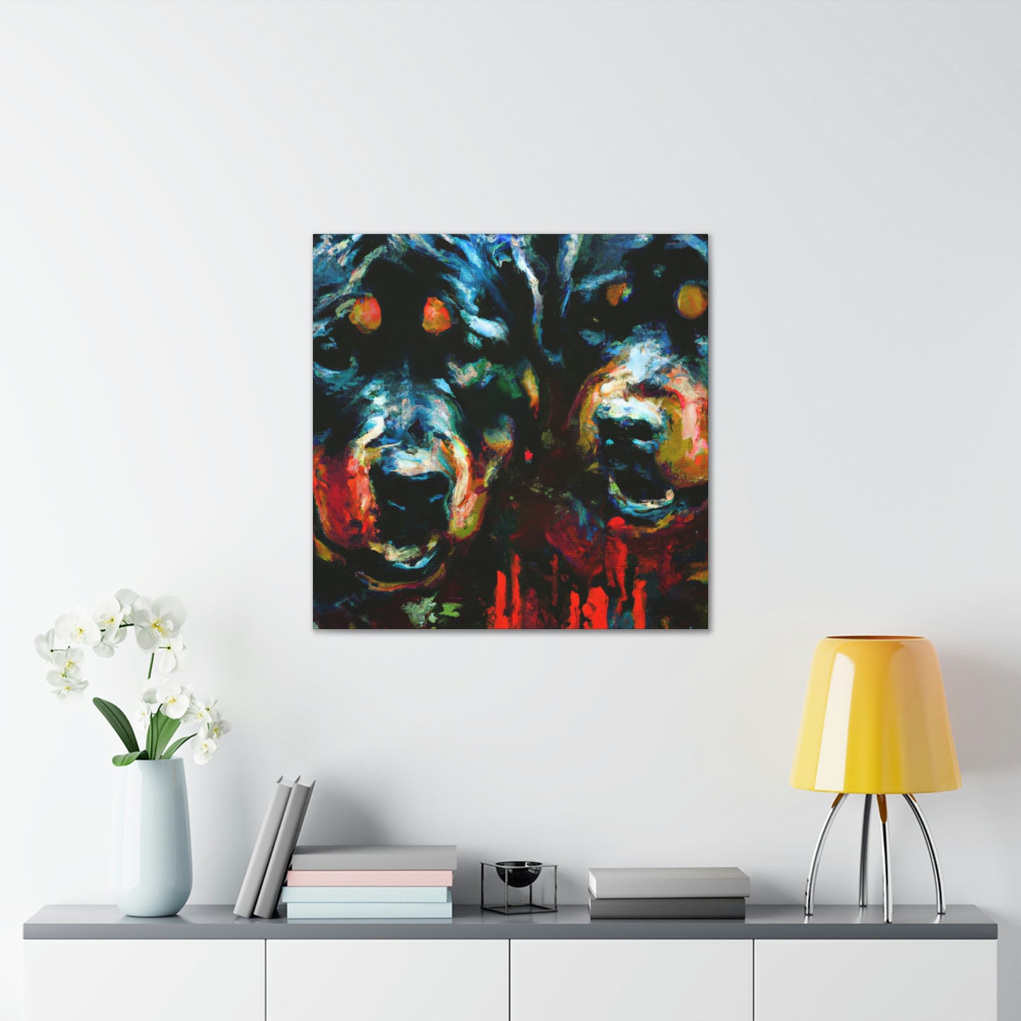 "Rottweiler in Impressionism" - Canvas