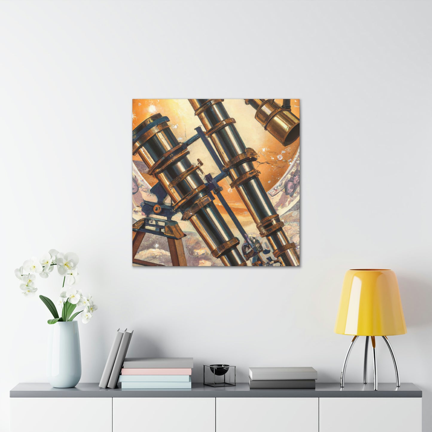 "Stargazing Telescopes Dream" - Canvas