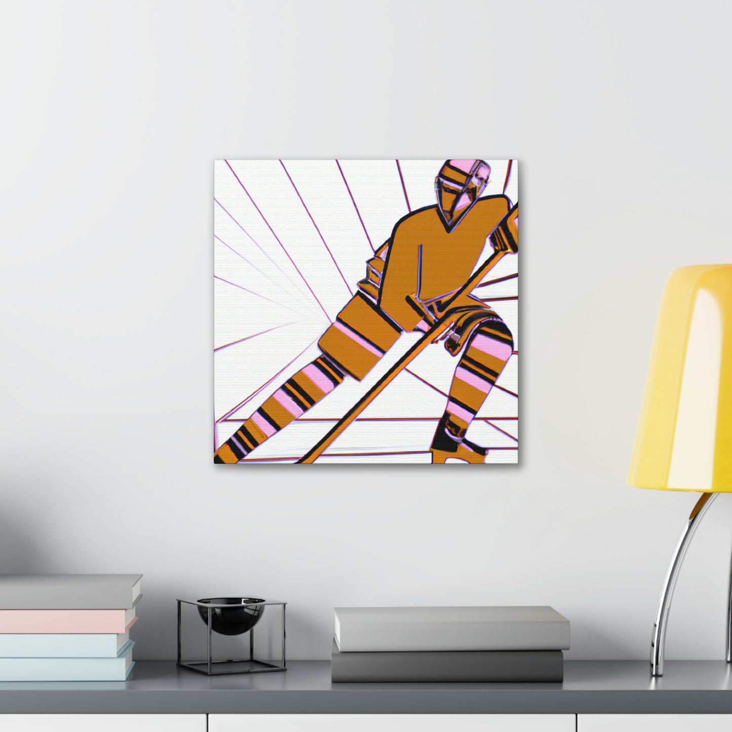 Hockey in Art Deco - Canvas