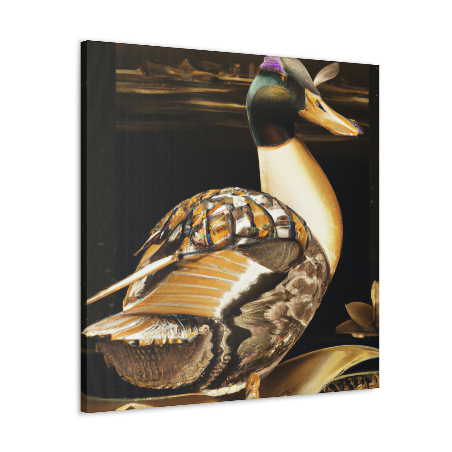 Mallard in Art Deco - Canvas