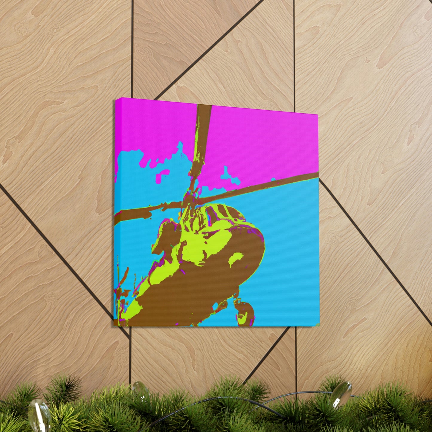 Helicopter Pop Artful - Canvas