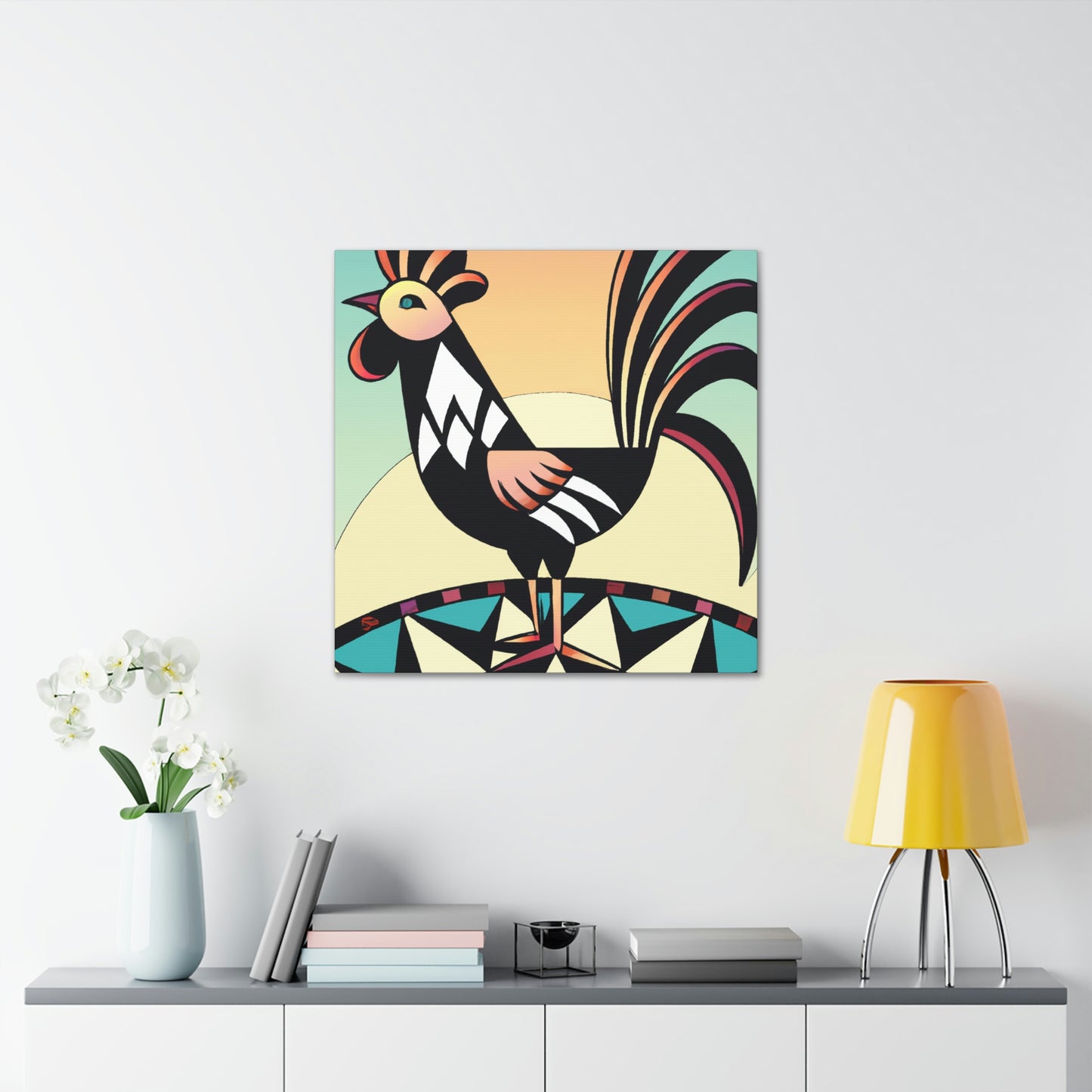 Chicken in Dazzle - Canvas