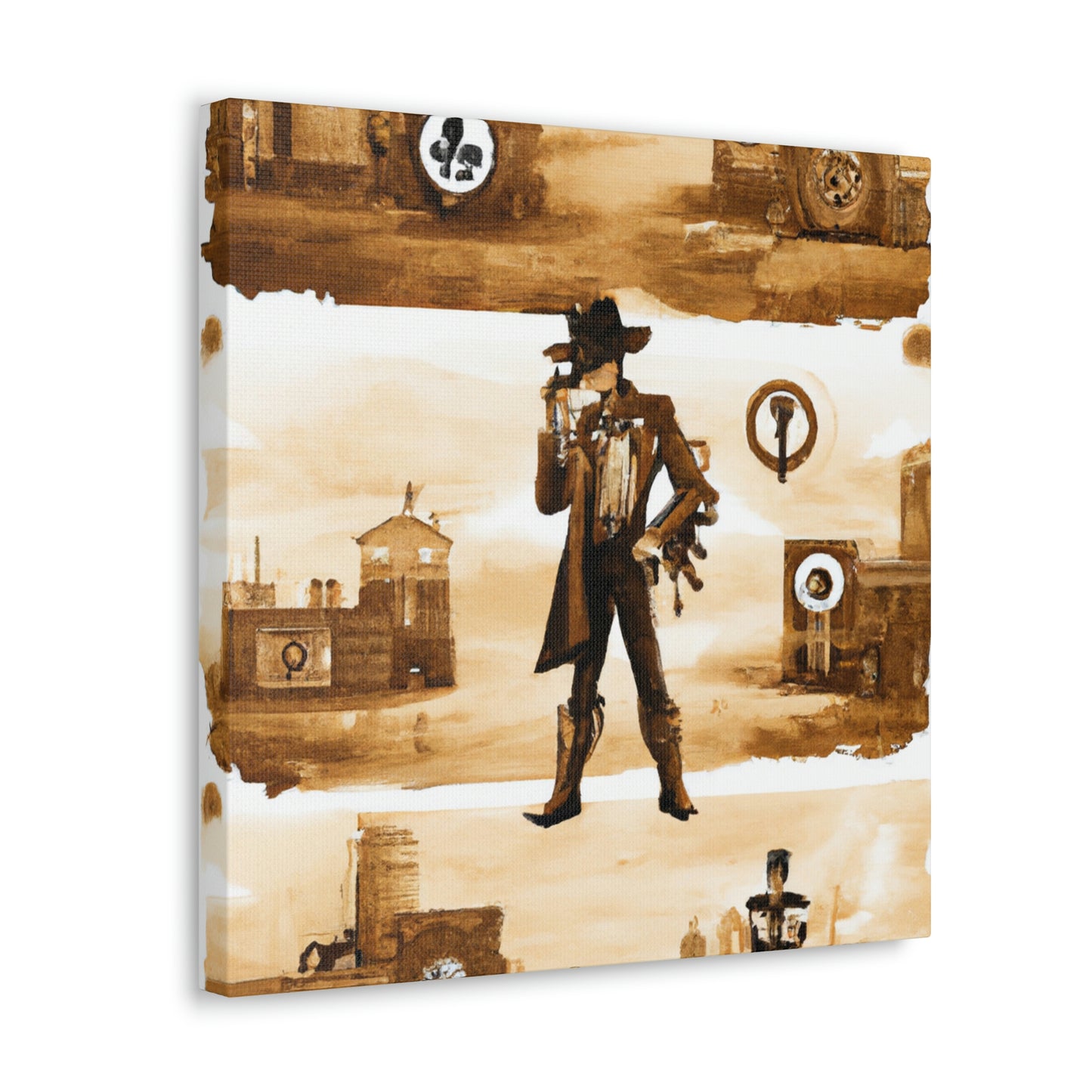 "Steam Town Wild West" - Canvas