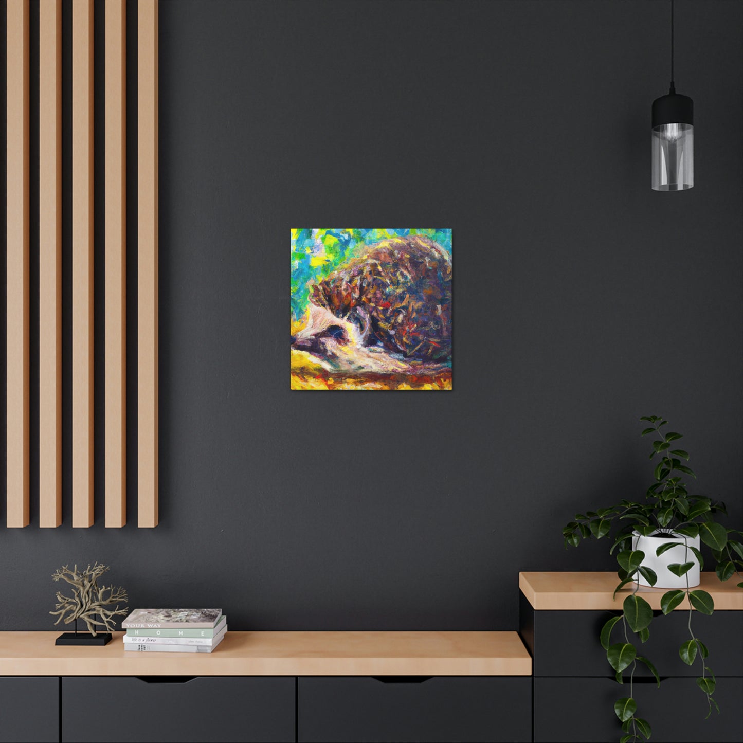 Hedgehogs In Impressionism - Canvas