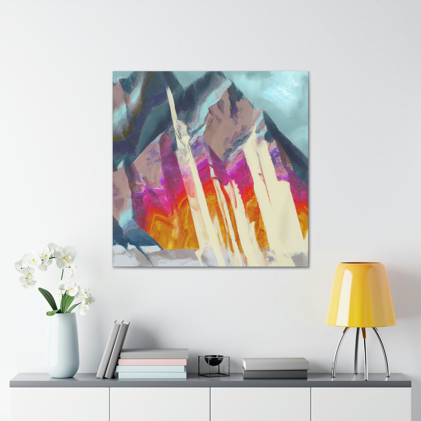 Mountain Abstract Mystery - Canvas