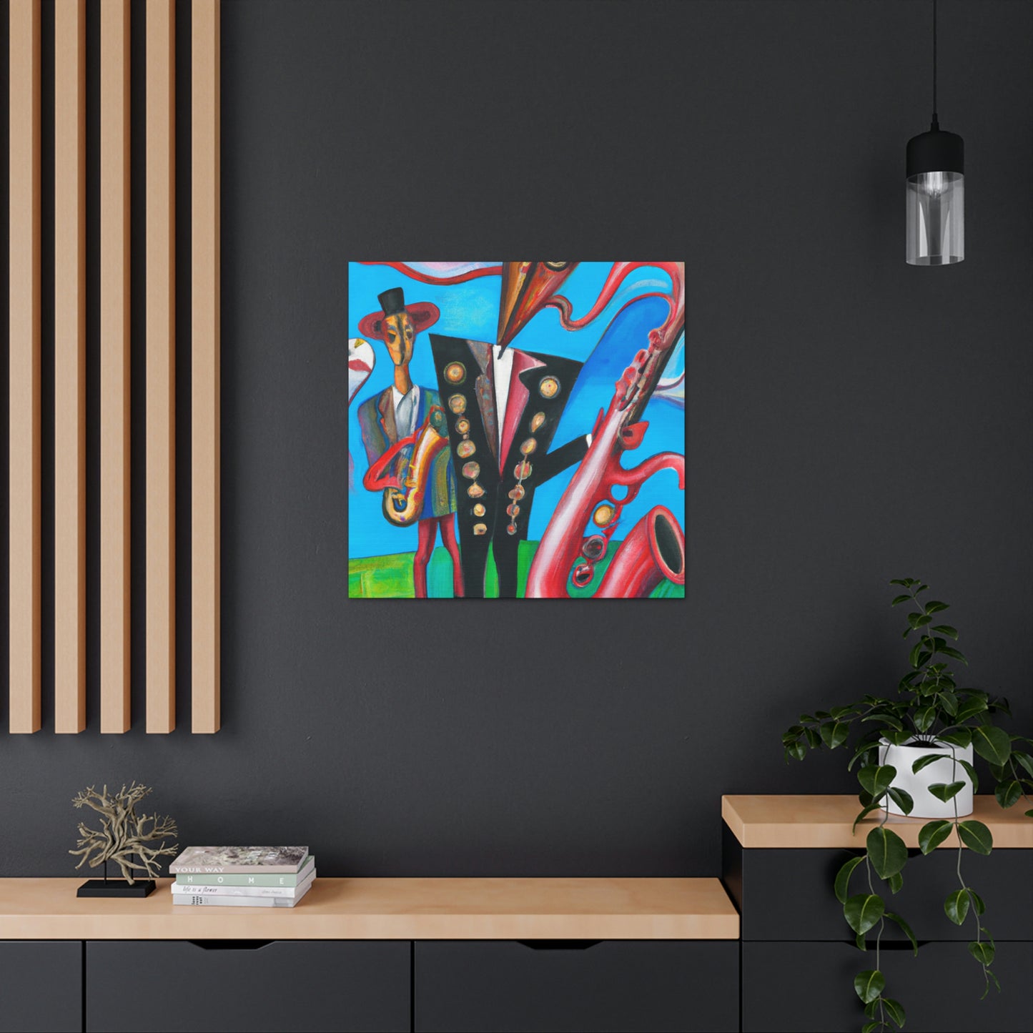 "Saxophone in Fauvism" - Canvas