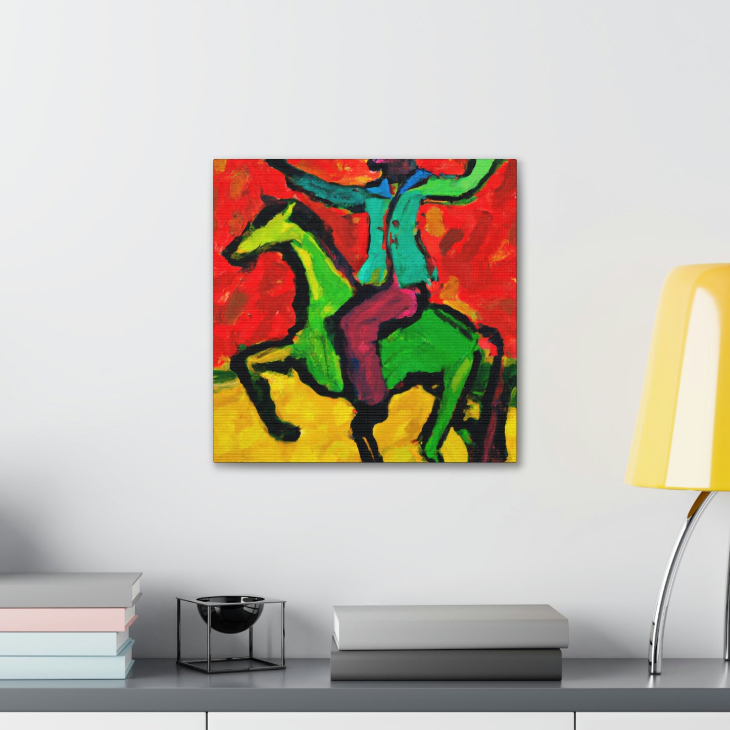 Cavalryman: Bold Fountain - Canvas