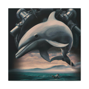 Dolphin's Clockwork Dream - Canvas