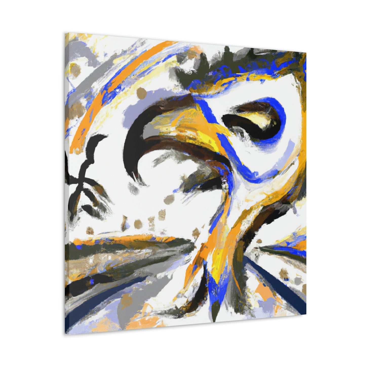 "Hawk in Flight Abstraction" - Canvas