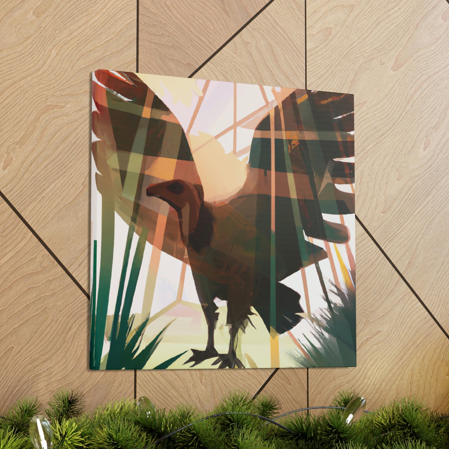 "Vulture in Art Deco". - Canvas