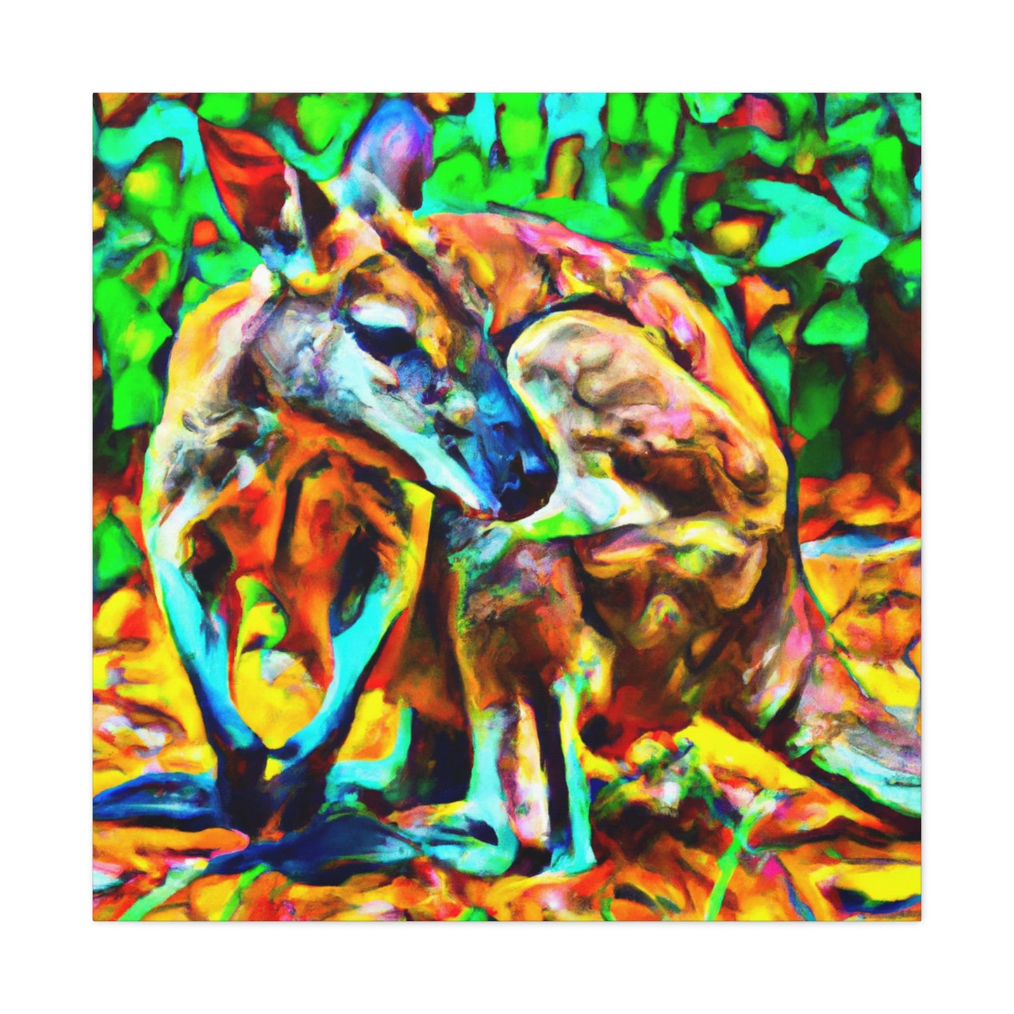 Wallaby in the Wild - Canvas