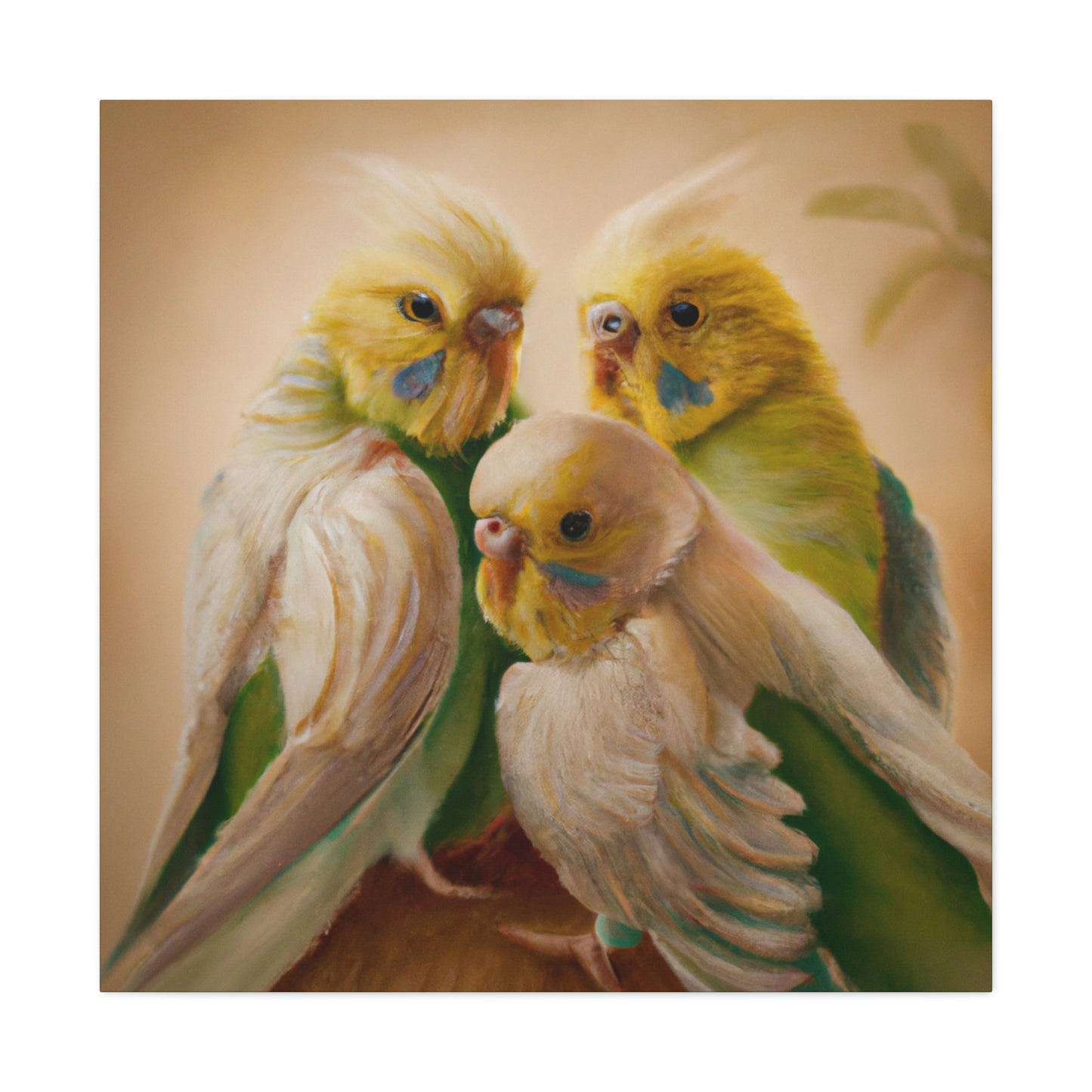 Budgies in Renaissance - Canvas