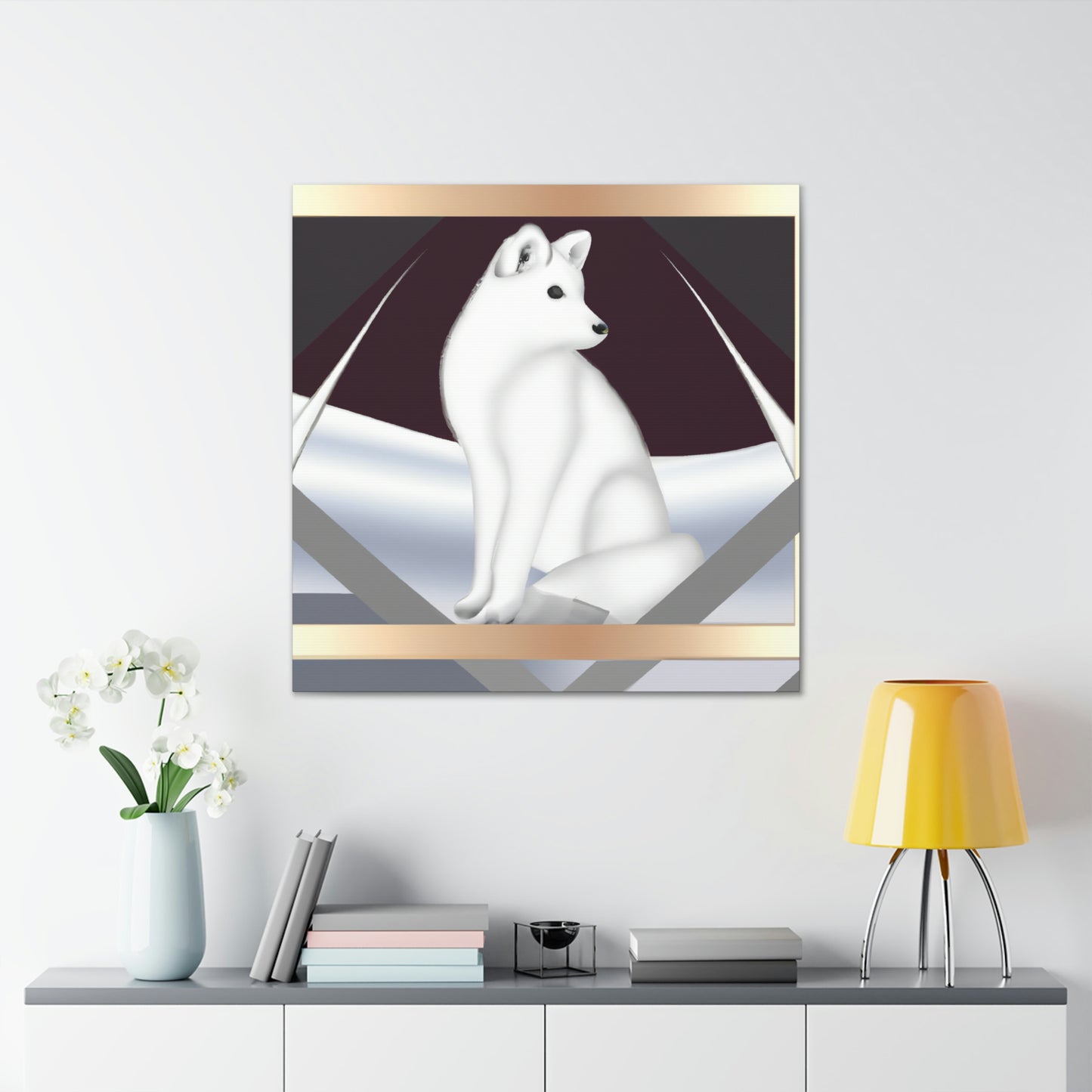 Frozen Fox Luster - Canvas