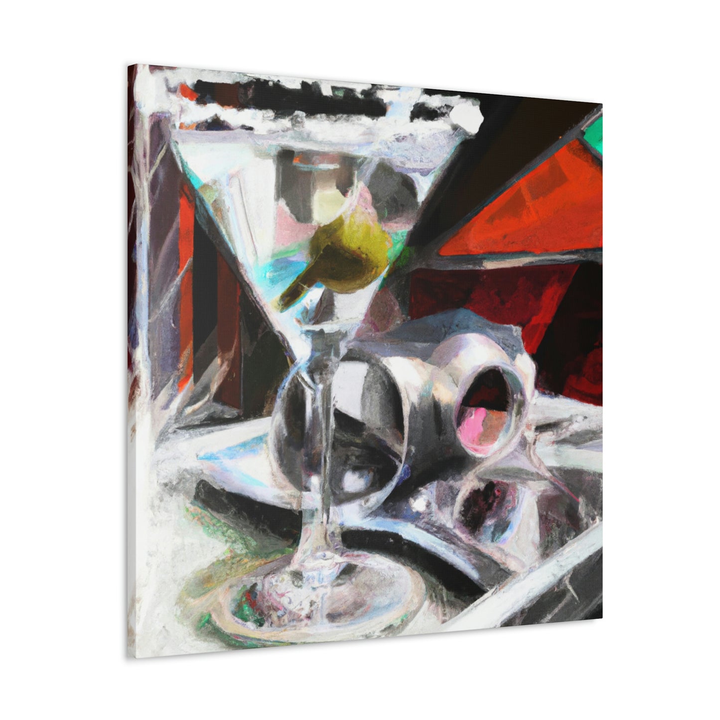 Martini Vibrant Reflection - Canvas