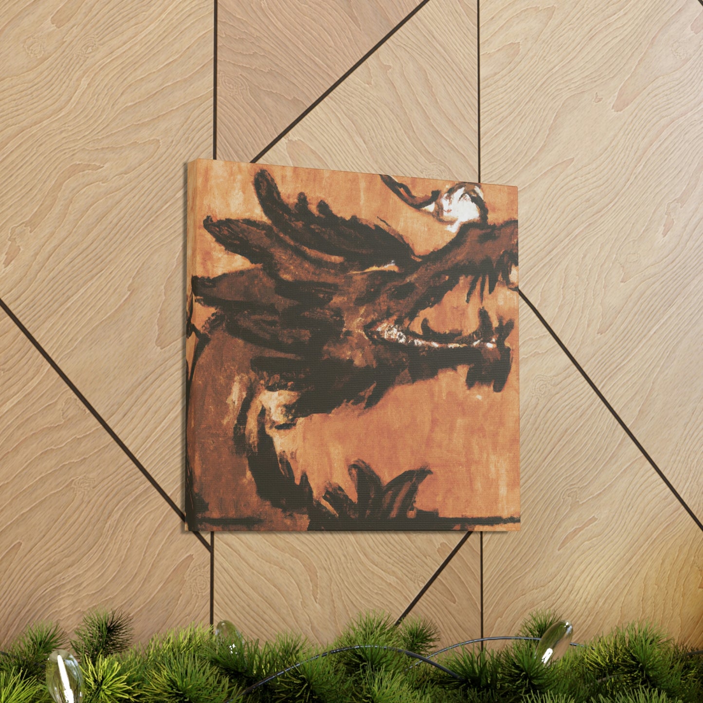 "Dragon In Cloudscape" - Canvas