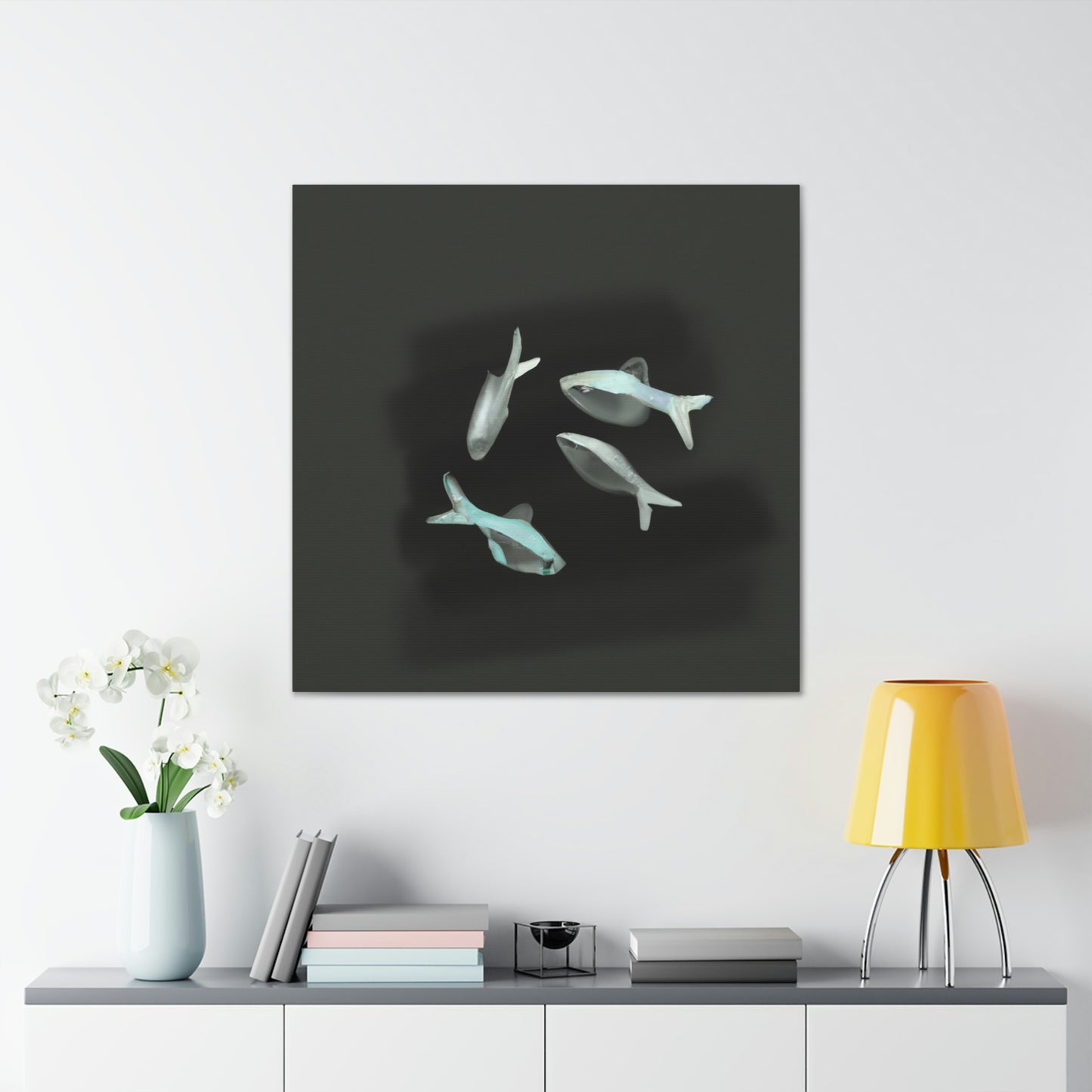 Neon Tetra Minimalism - Canvas