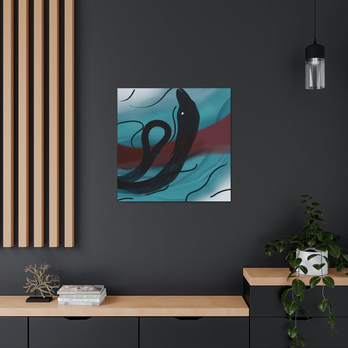 "Eels in Abstract Form" - Canvas