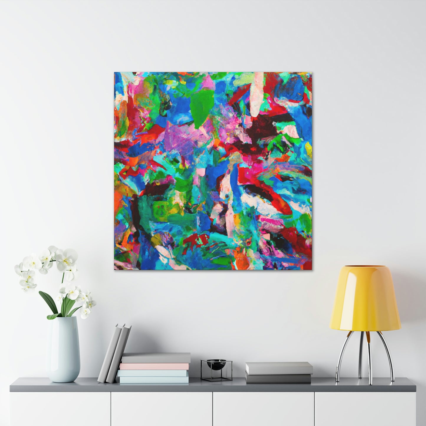 Vividly Plumaged Birds - Canvas