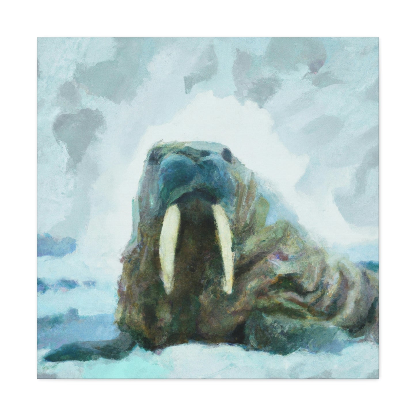 "Walrus in Expressionism" - Canvas