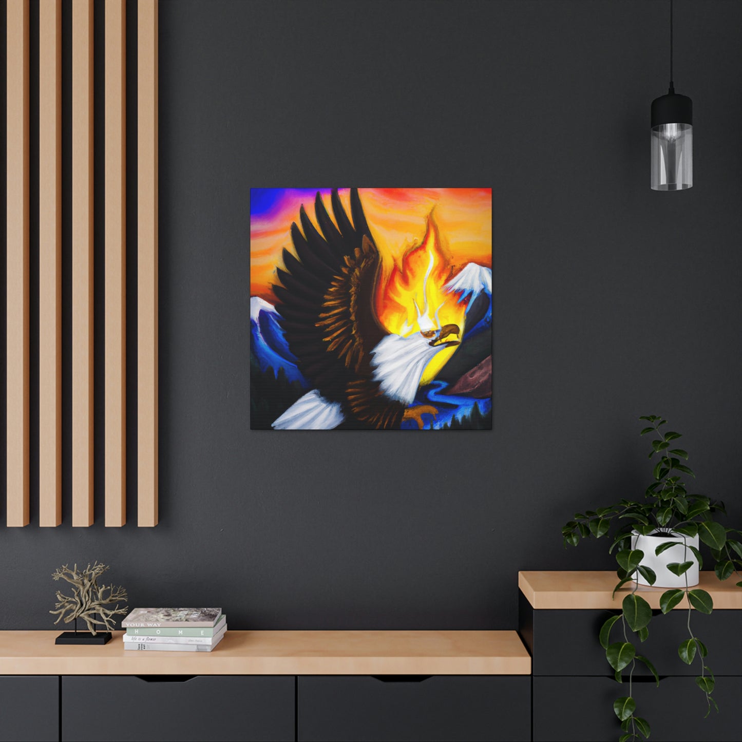 Bald Eagle Soaring High - Canvas