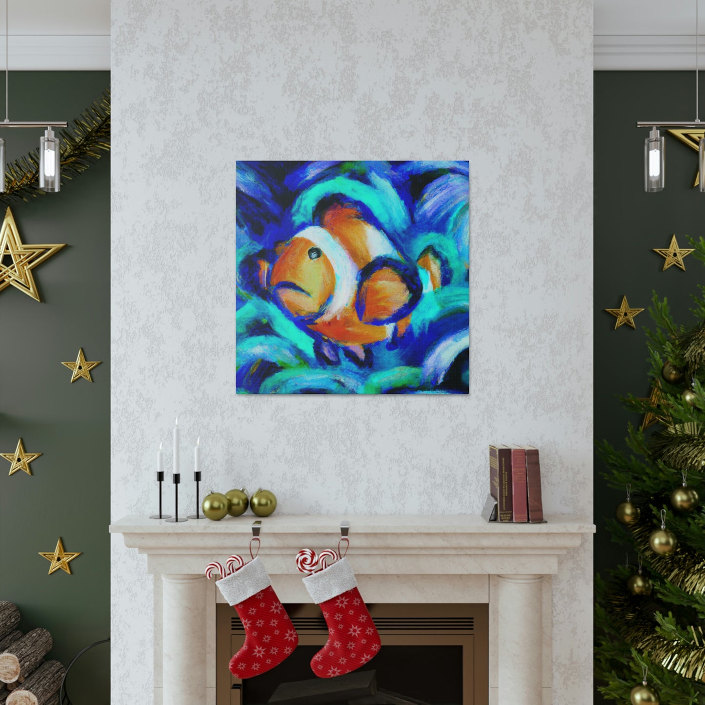 Clownfish in Expressionism - Canvas