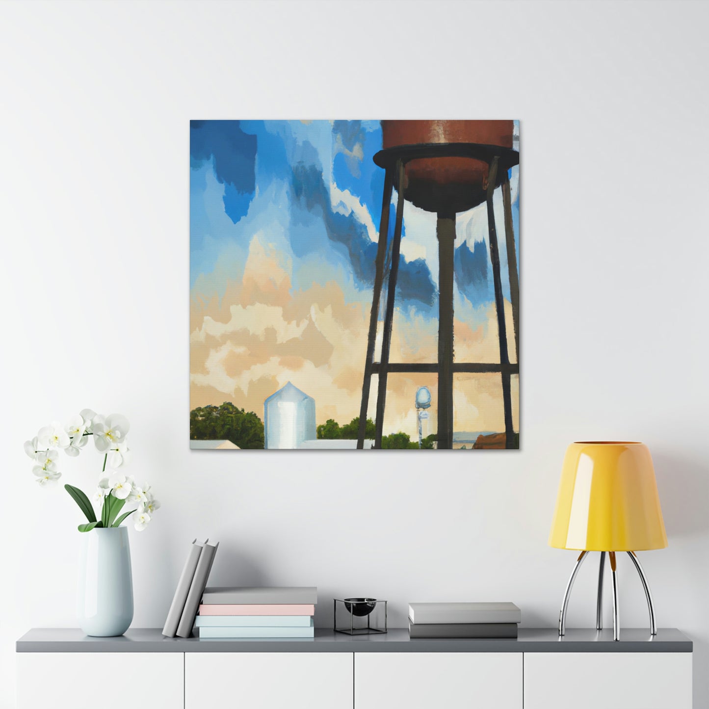 "Cityscape Monumental Towers" - Canvas