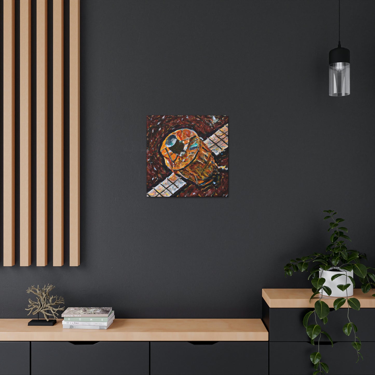 Satellite in Orbit Beauty - Canvas