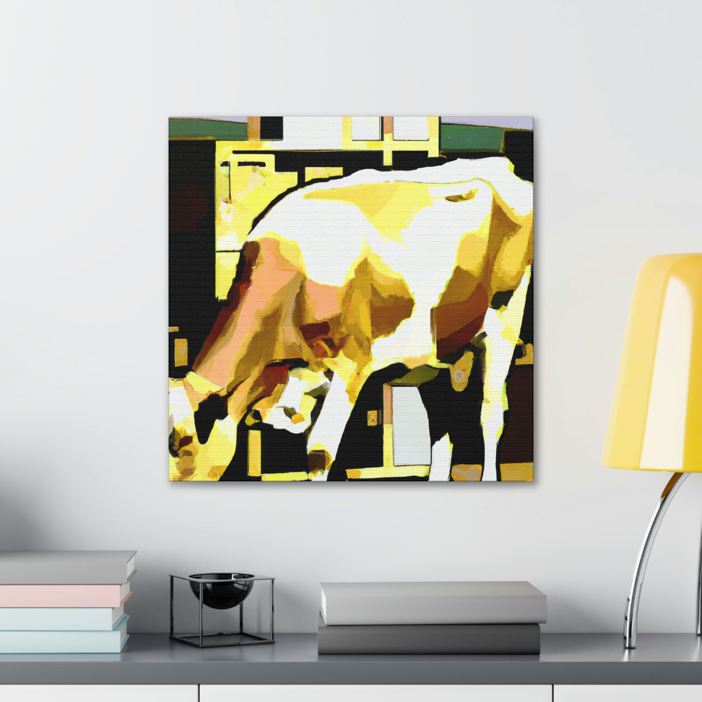 "Jersey Cow in Jazz." - Canvas