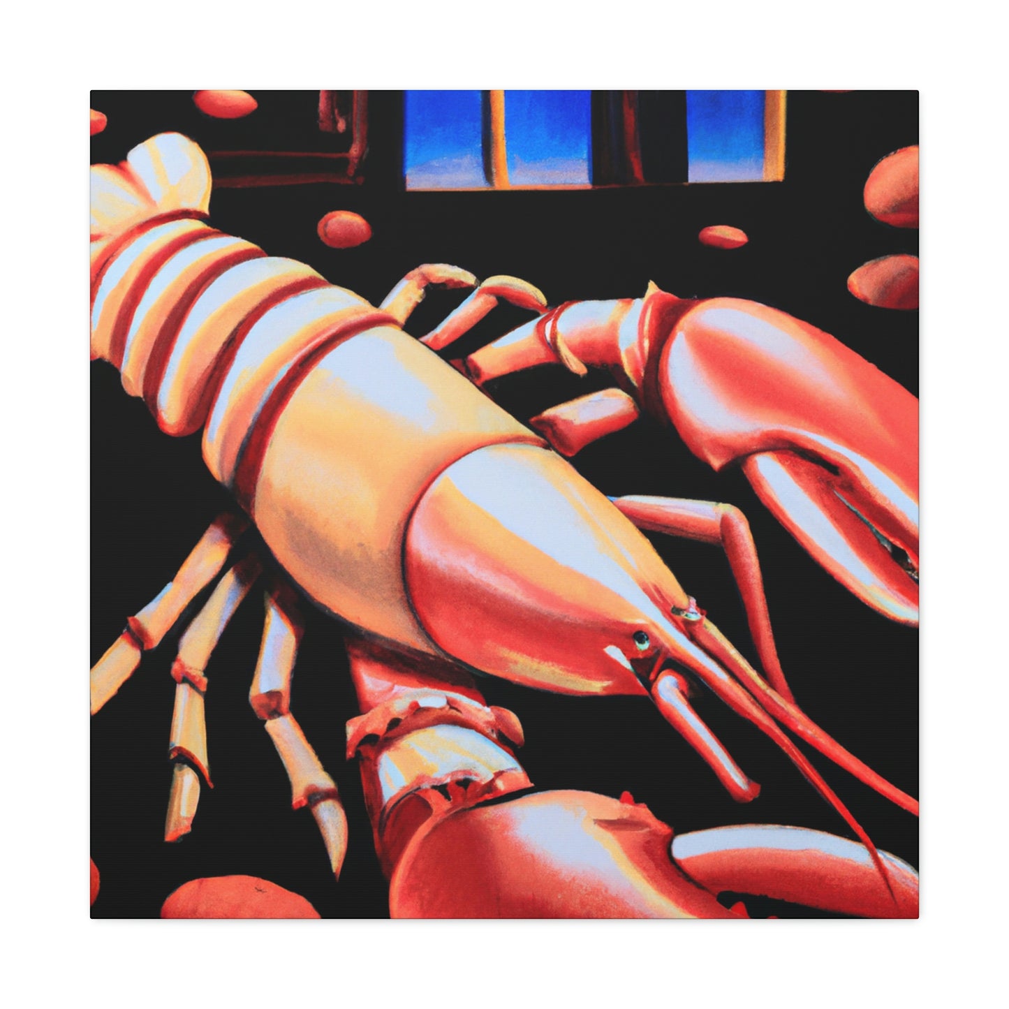 Lobster Lips Sparkle - Canvas