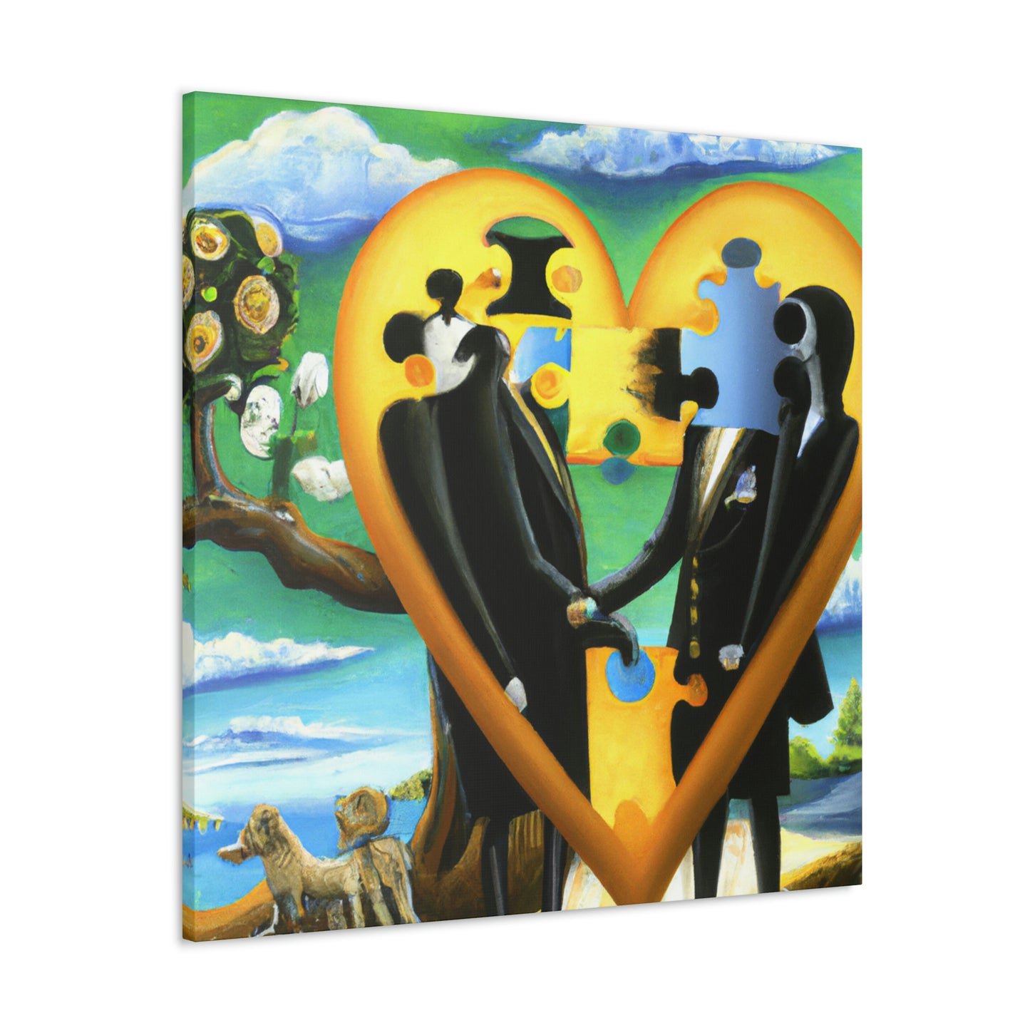 Love Puzzle Conundrum - Canvas