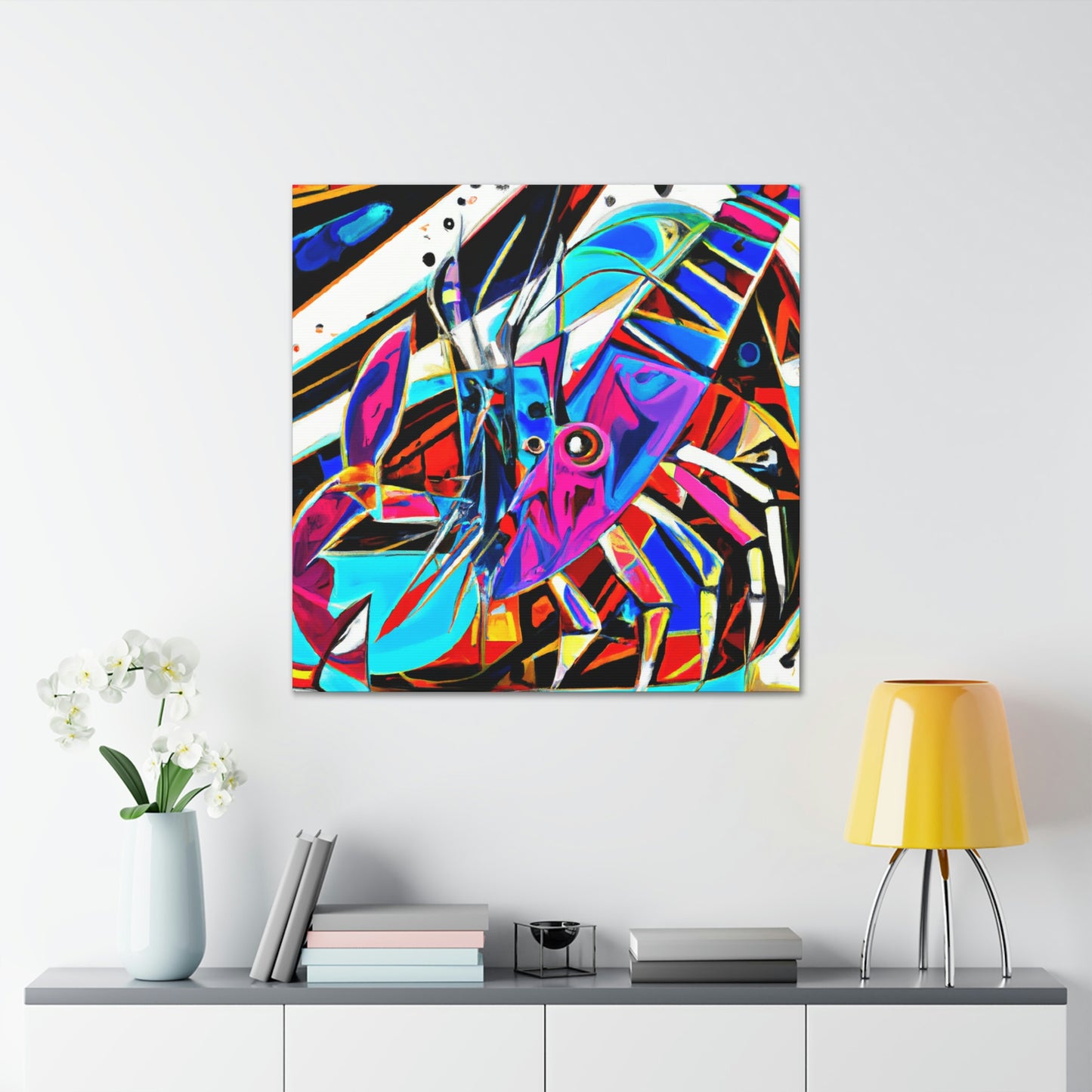 Lobster In Abstraction - Canvas