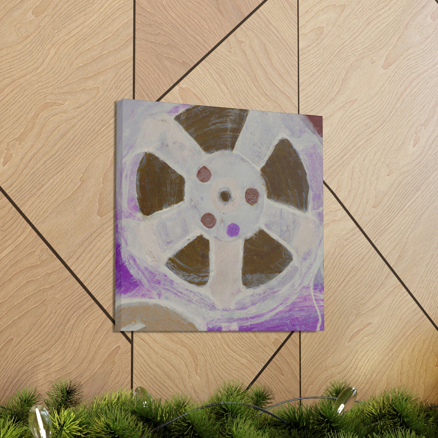 "Retro Reel Reflection" - Canvas