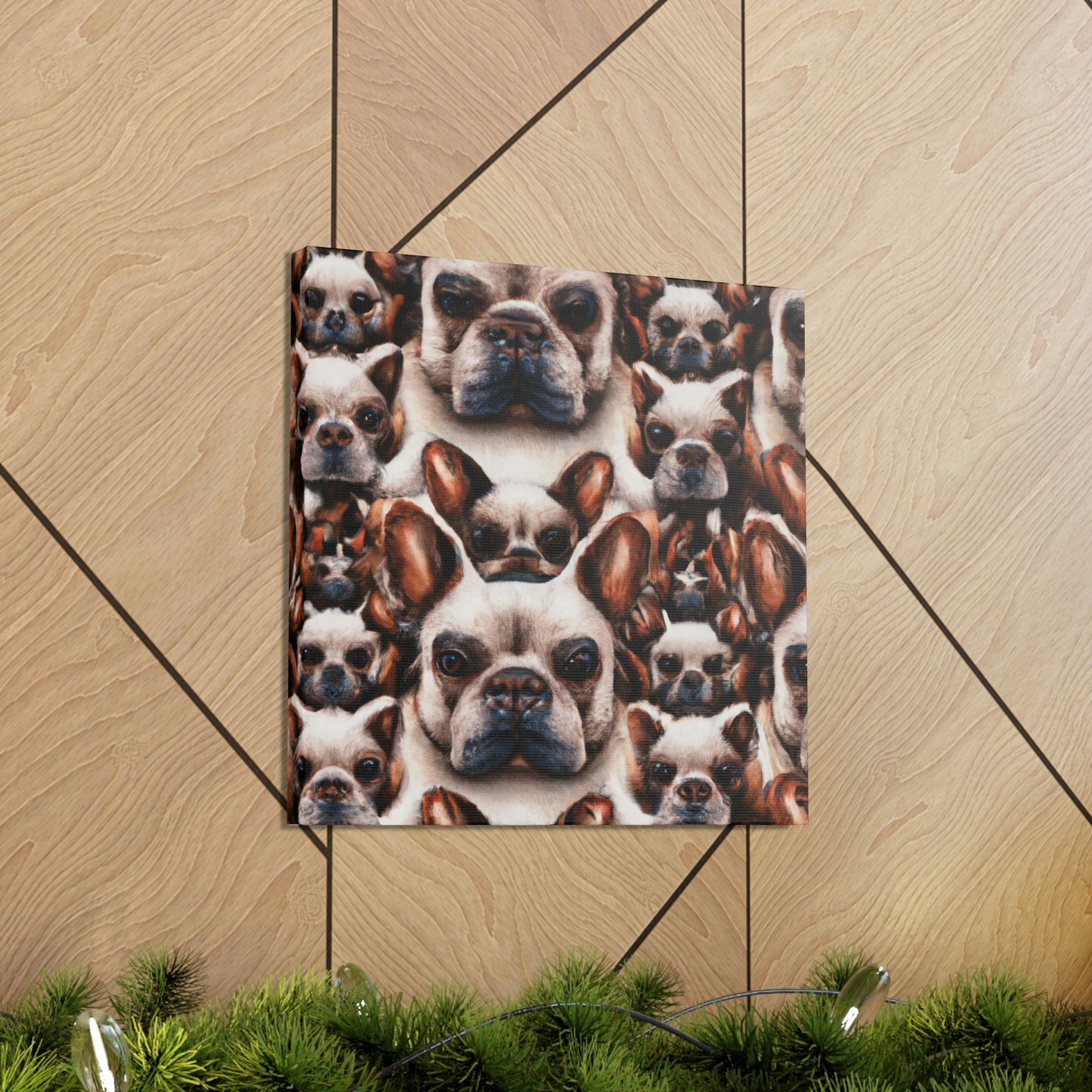 "Surreal French Bulldog Pose" - Canvas