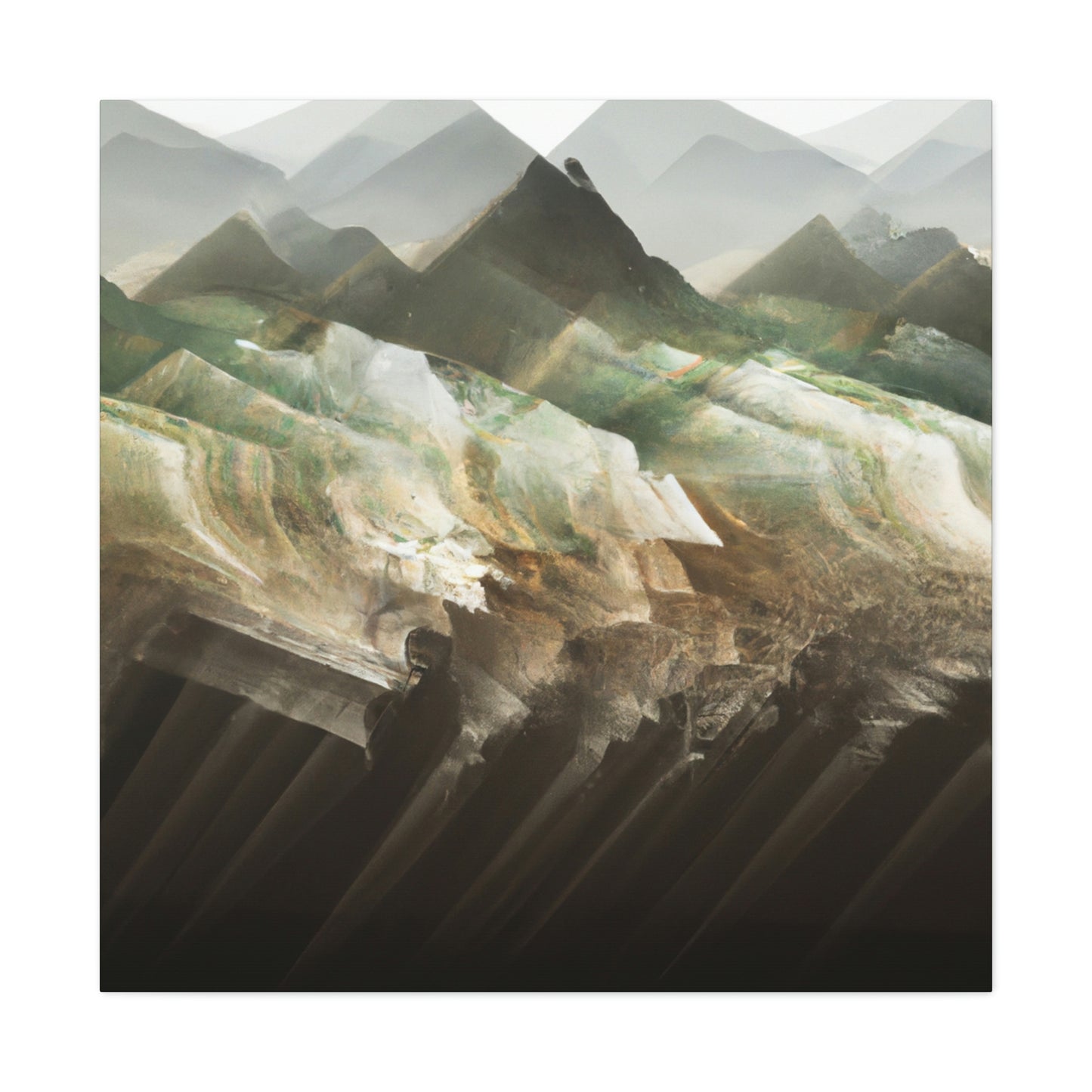 Lofty Mountain Peaks - Canvas