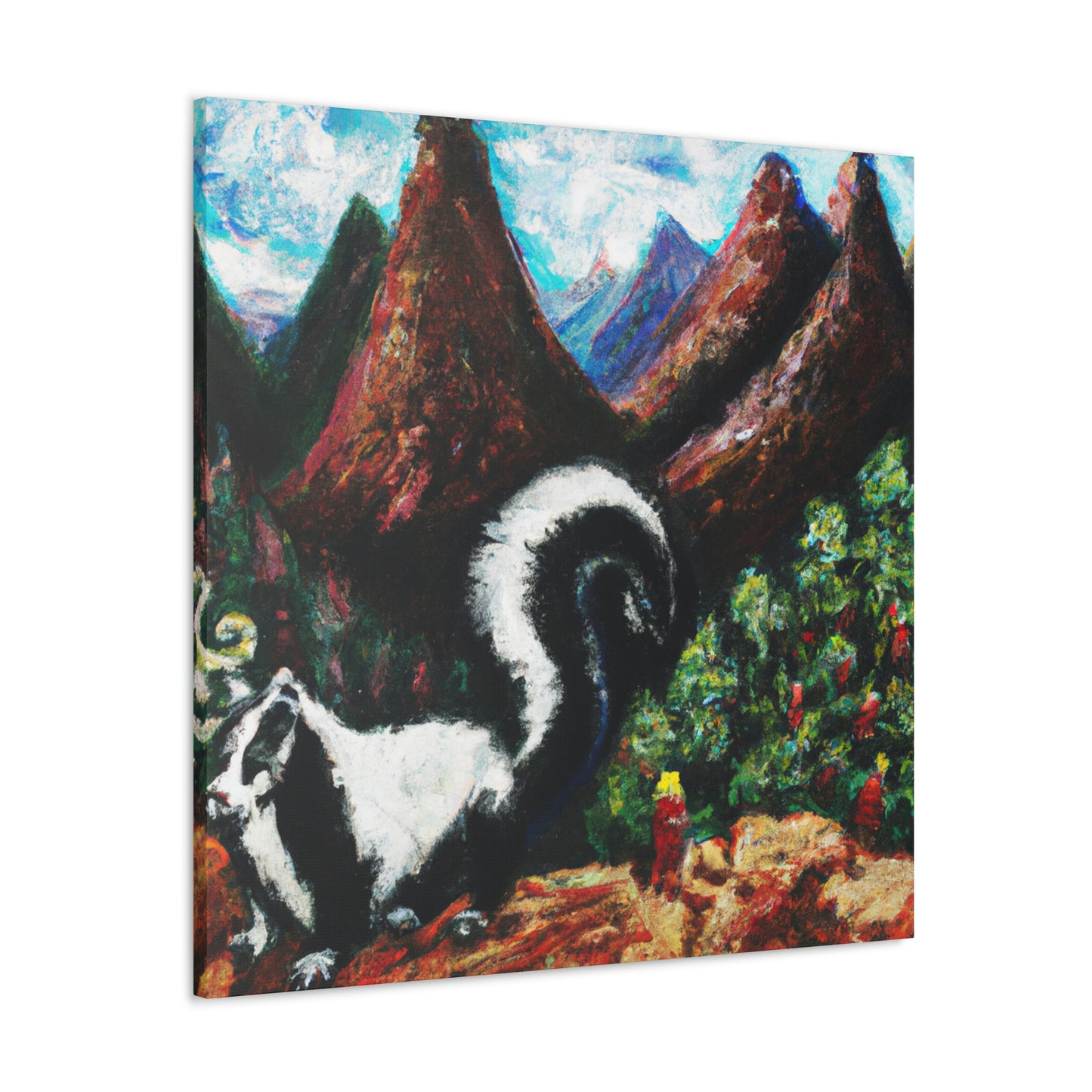 Skunks at Dawn - Canvas