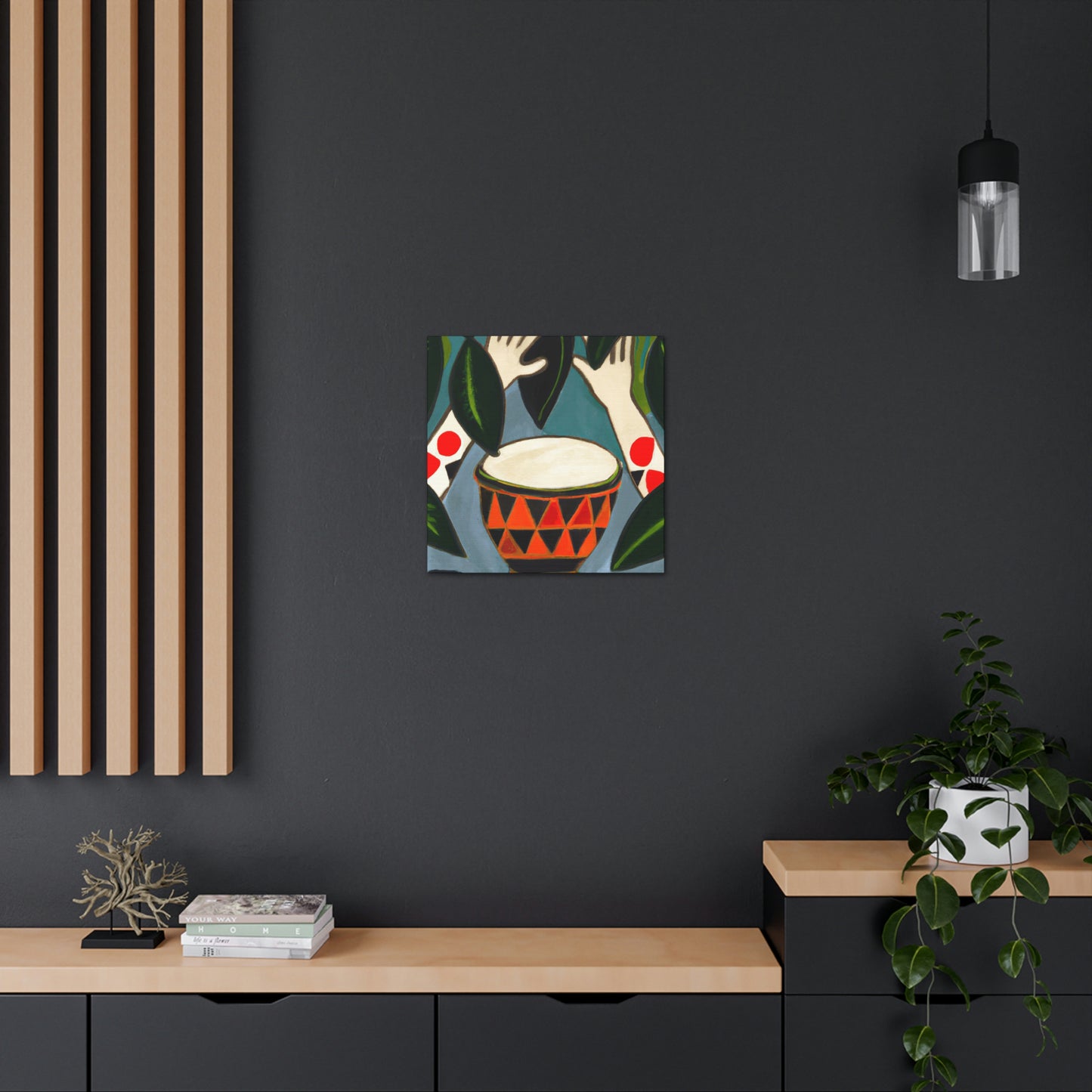 "Bongos in Monochrome". - Canvas