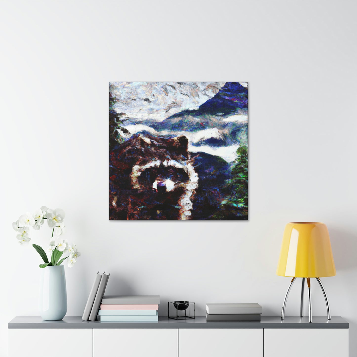 "Raccoon's Night Watch" - Canvas