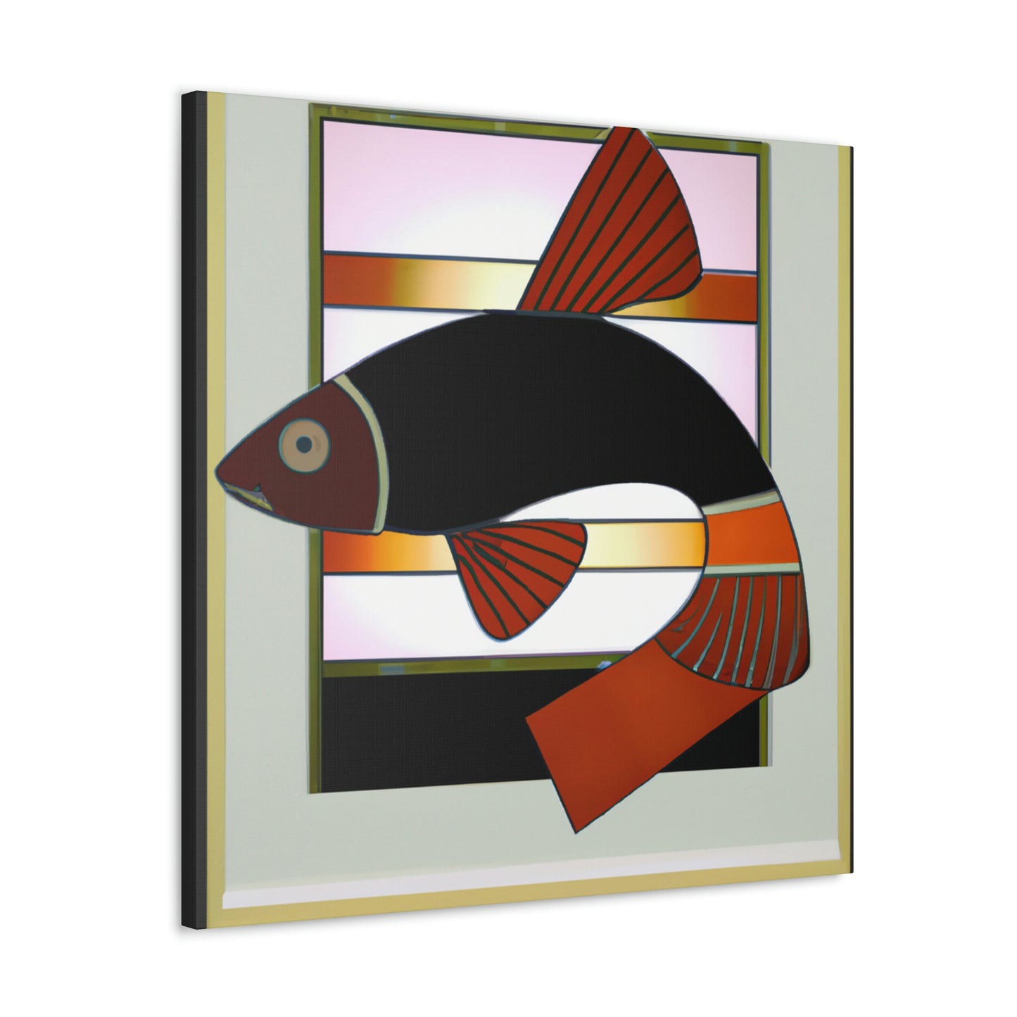 Dazzling Deco Killifish - Canvas