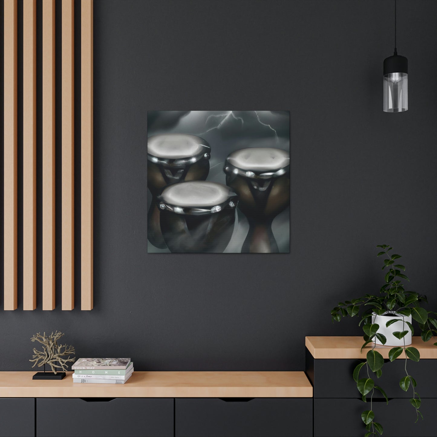 "Bongos By Moonlight" - Canvas